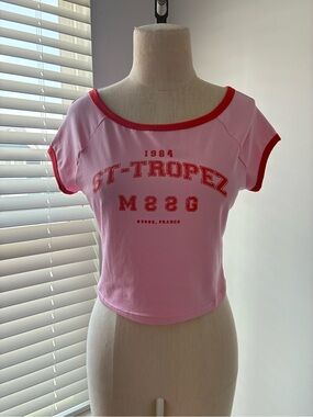 Missguided Women's St Tropez Graphic Crop Top